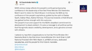 Election Result 2026 NDA win draws Naidu response
