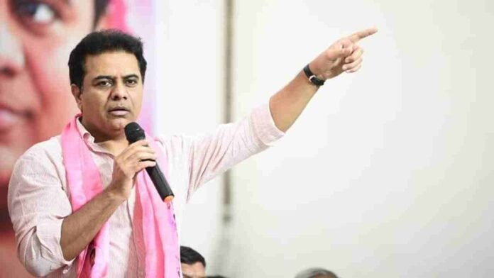 KTR Slams Revanth Government Over Paddy Procurement and Land Deals