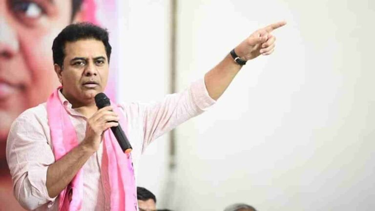KTR Slams Revanth Government Over Paddy Procurement and Land Deals