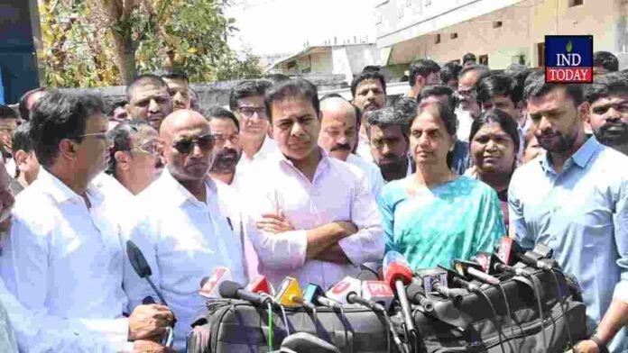 KTR meets Krishank in Sangareddy jail