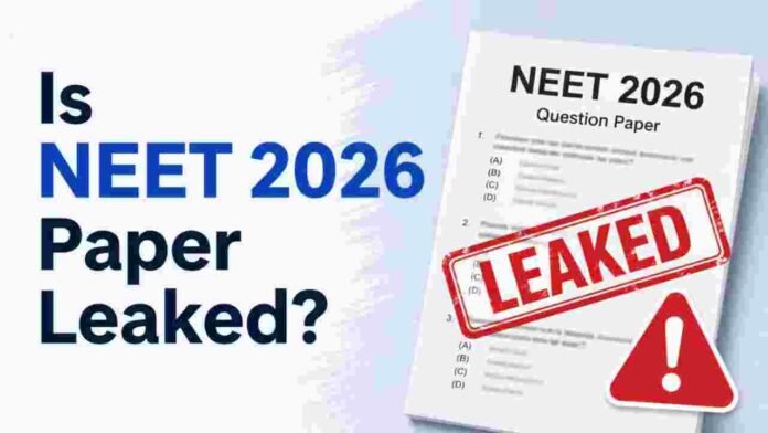 NEET 2026 Paper Leak Row Sparks National Outrage