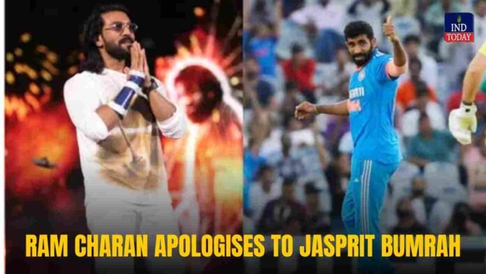 Ram Charan Apologises To Jasprit Bumrah For Calling Him A Footballer
