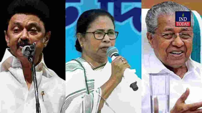 Tamil Nadu West Bengal Kerala election results CMs trail