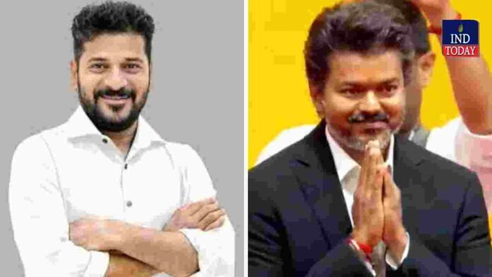 Revanth Reddy Greets Vijay After CM Oath