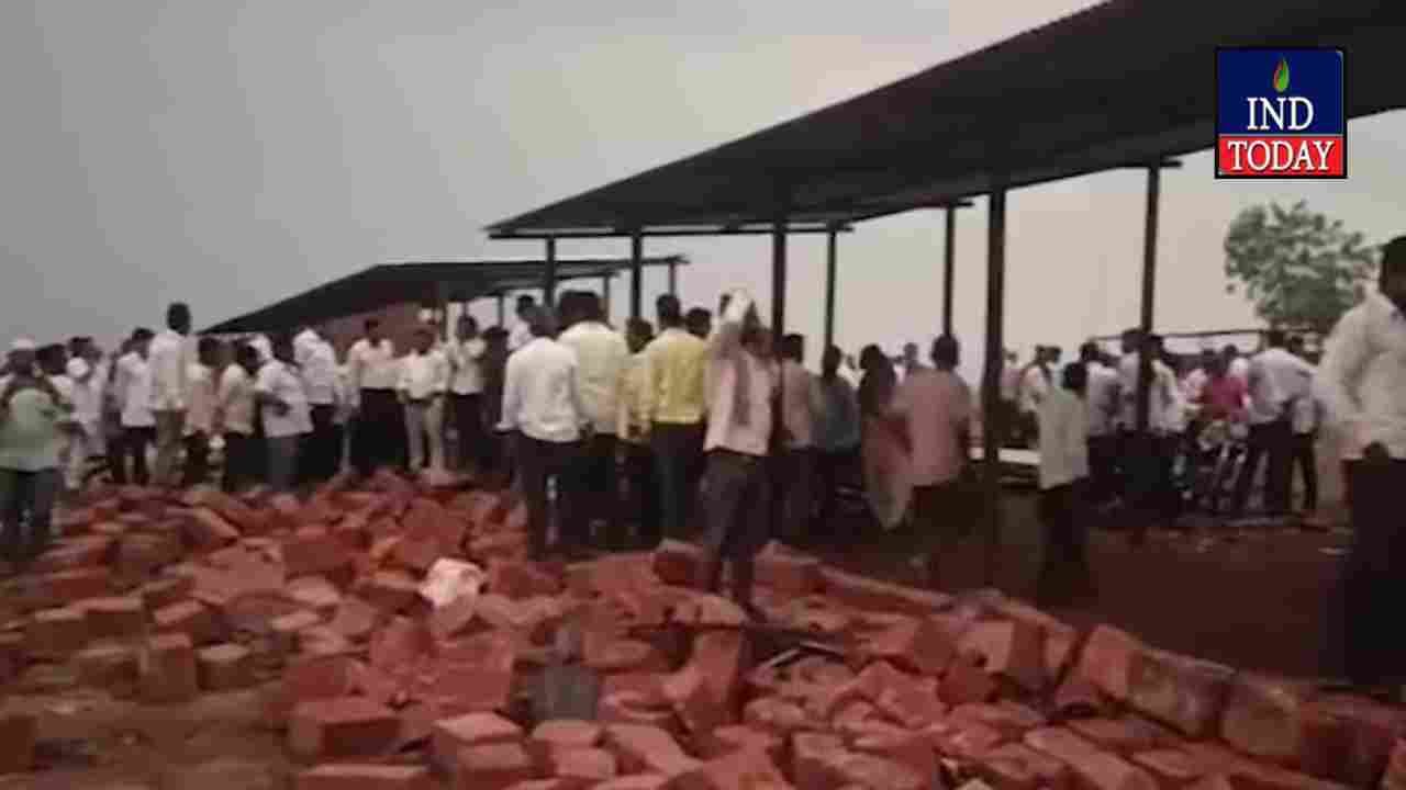 Six Devotees Killed In Sangli Temple Collapse During Heavy Rain