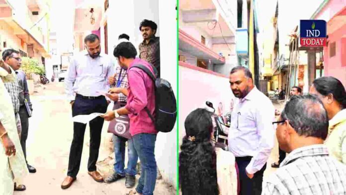 GHMC Commissioner Reviews Census House Listing In Shamshabad