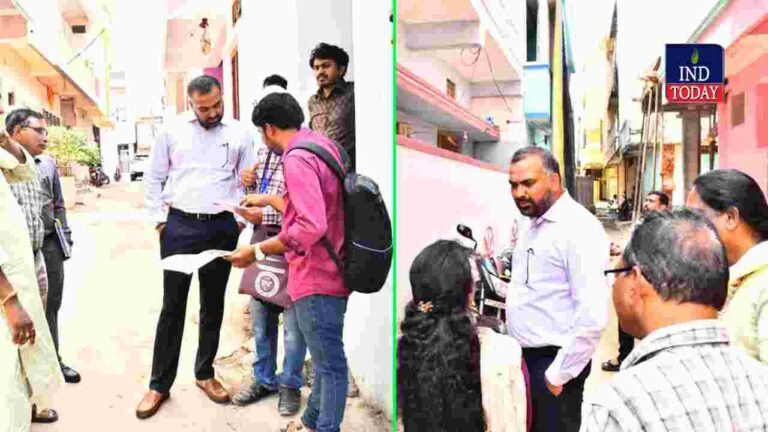 GHMC Commissioner Reviews Census House Listing In Shamshabad