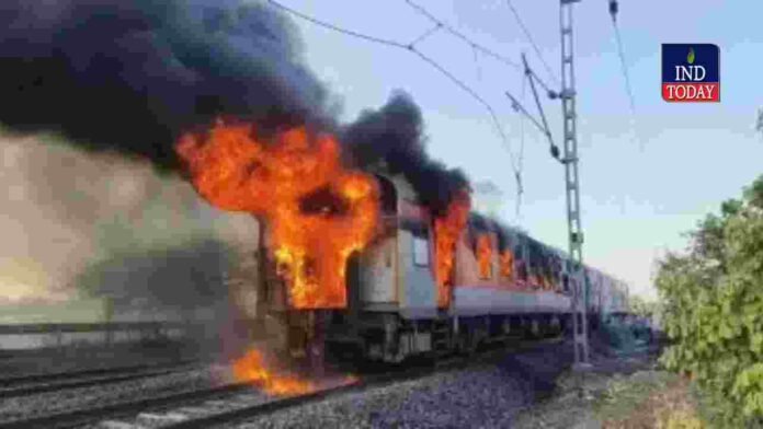 Fire Breaks Out In Rajdhani Express Coach Near Kota