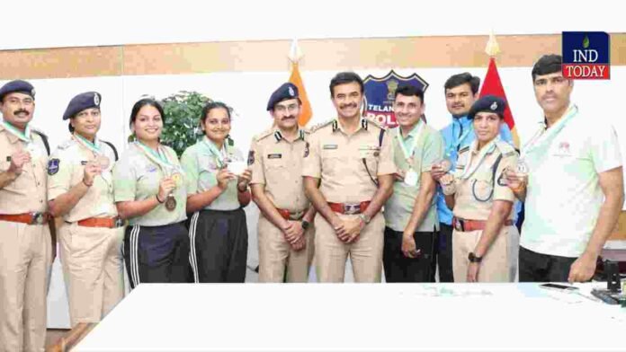 Telangana Police Team Won 12 Medals At All India Police Games