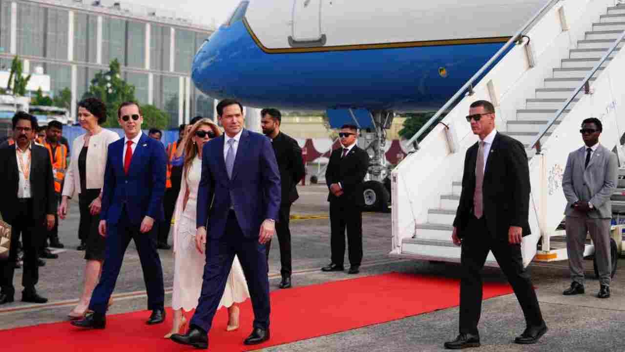 Marco Rubio Arrives In India For Four Day Strategic Visit
