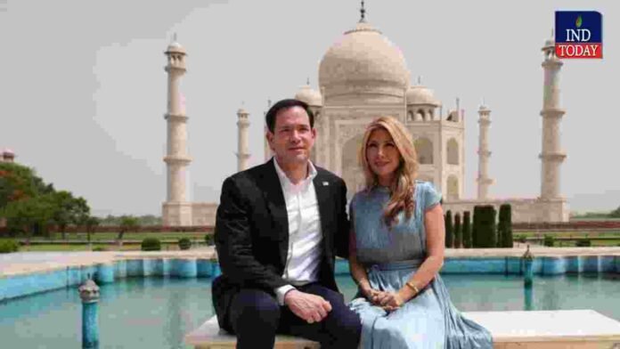 Marco Rubio Visits Taj Mahal With Wife During India Tour