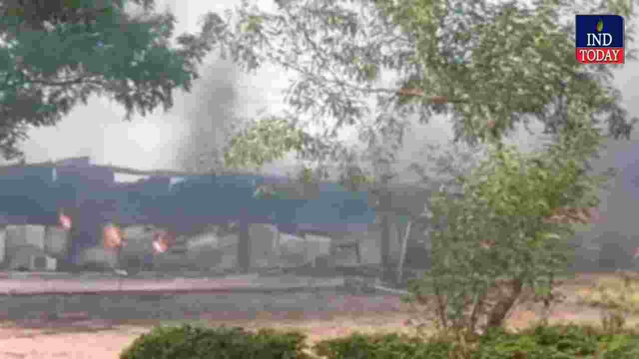 Massive Fire Breaks Out At Medigadda Barrage Camp Office
