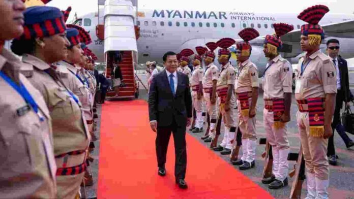 Myanmar President U Min Aung Hlaing Begins India Visit in Gaya