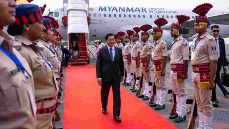 Myanmar President U Min Aung Hlaing Begins India Visit in Gaya