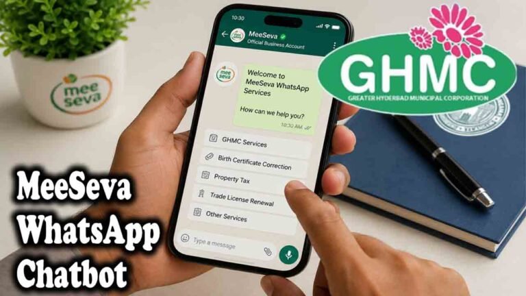 GHMC Services Added To MeeSeva WhatsApp Platform