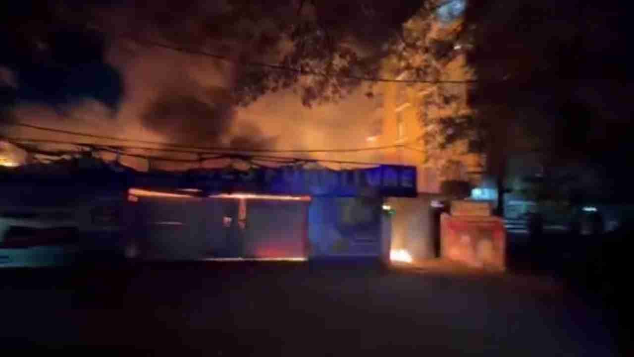 Fire Guts Furniture Shop In Miyapur; Property Worth Lakhs Destroyed