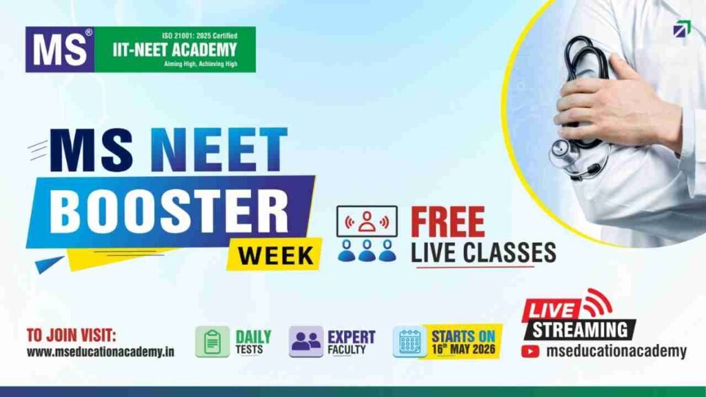 NEET Re Exam 2026: MS Education Launches Free Booster Program