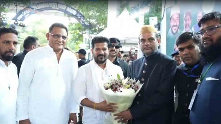 Revanth Reddy Flags Off Hajj Pilgrims Buses In Hyderabad