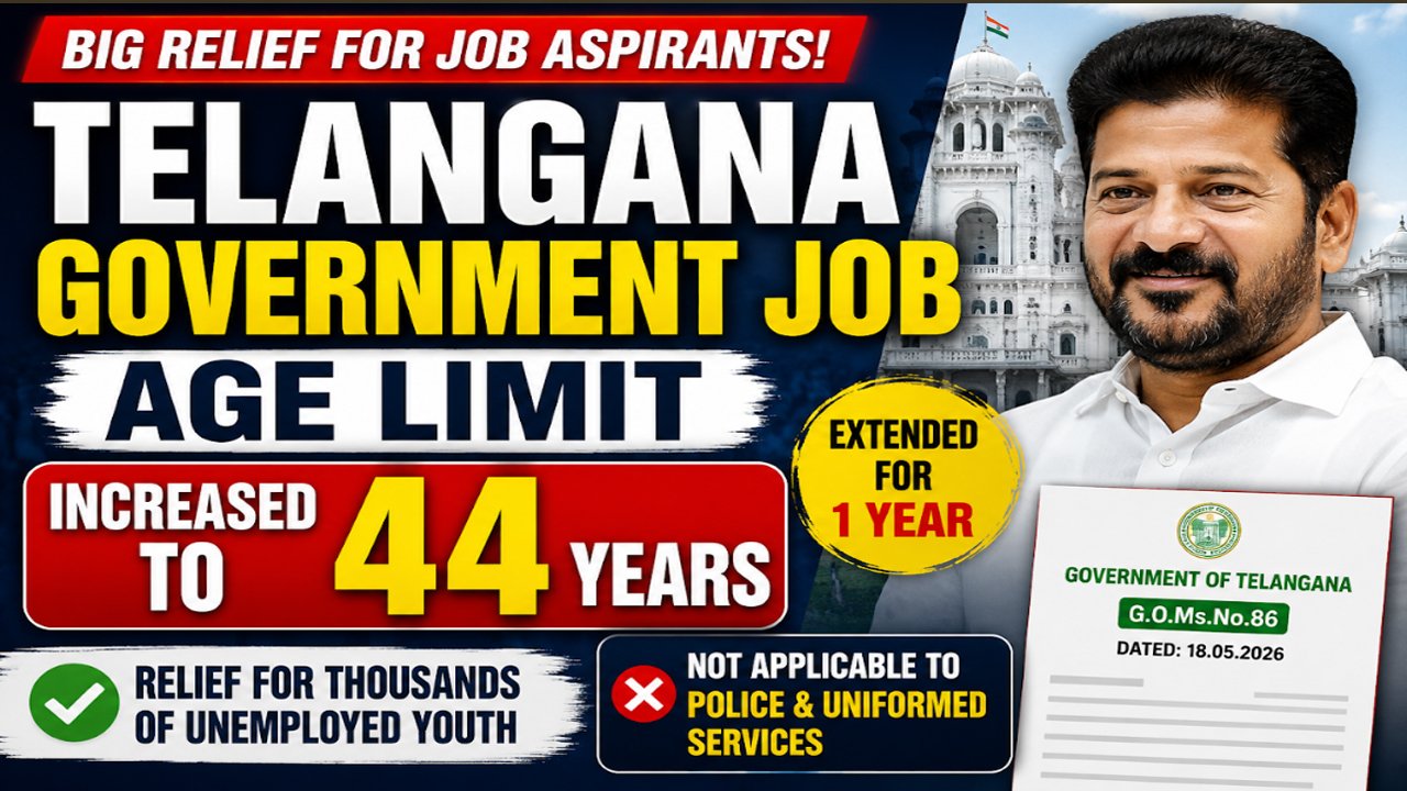 Telangana Government Increased Age Limit For Jobs