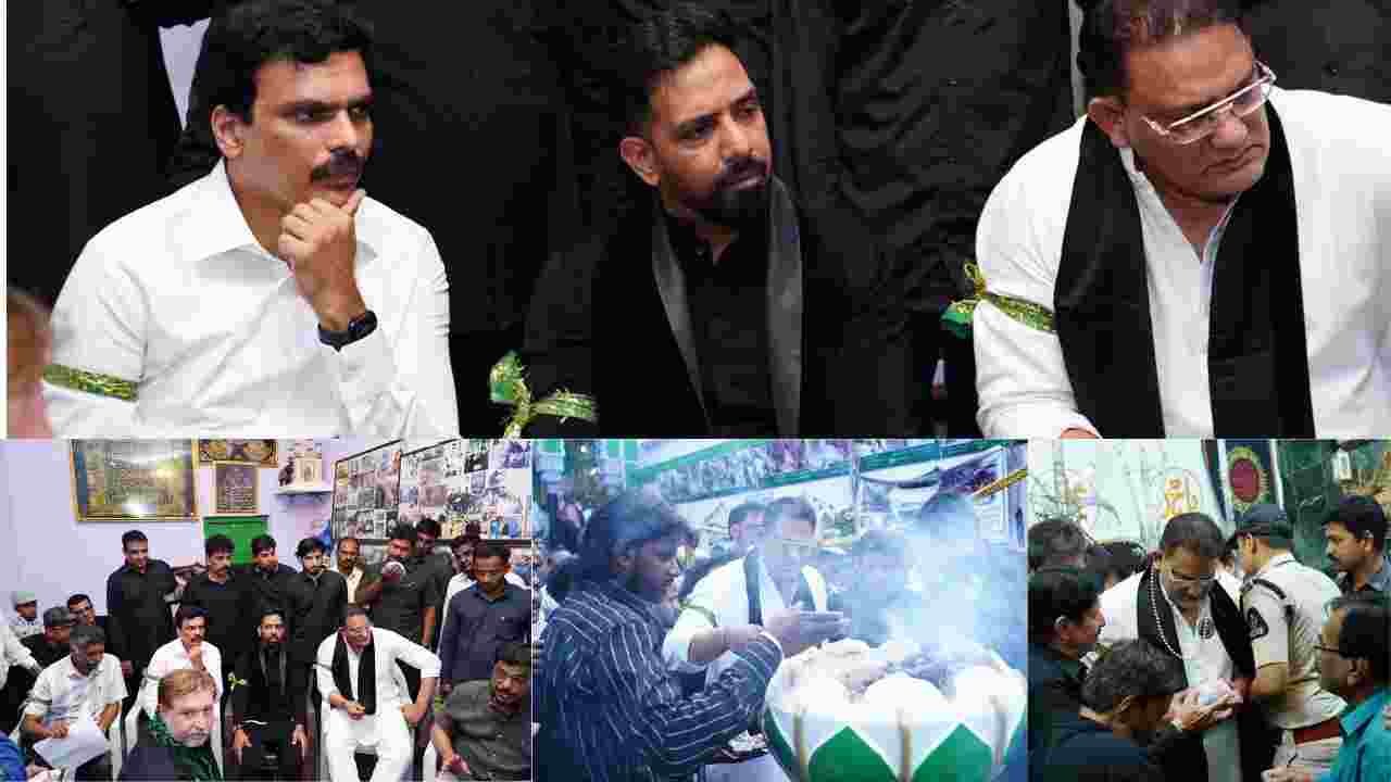 Azharuddin Reviews Ashur Khanas in Hyderabad, Visits Bibi Ka Alawa