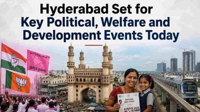 Hyderabad Set for Key Political, Welfare and Development Events Today