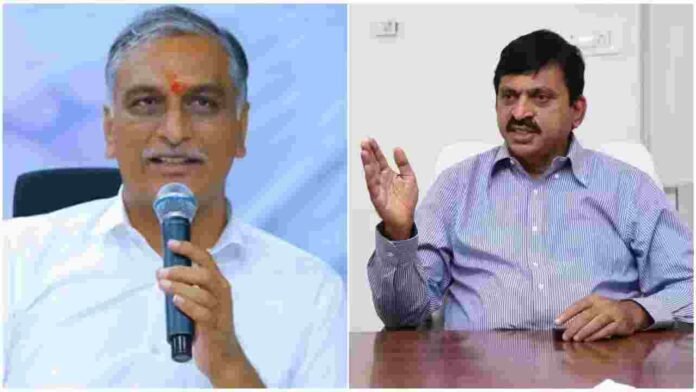 Ponguleti Srinivas Reddy Counters Harish Rao Over Future City Row