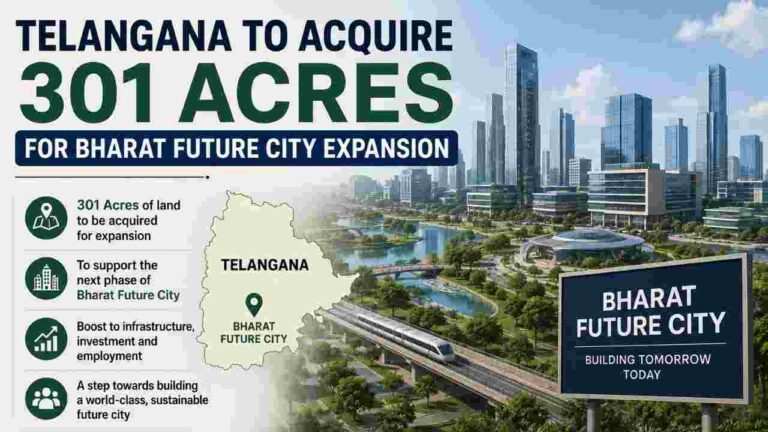 Telangana To Acquire 301 Acres for Bharat Future City Expansion