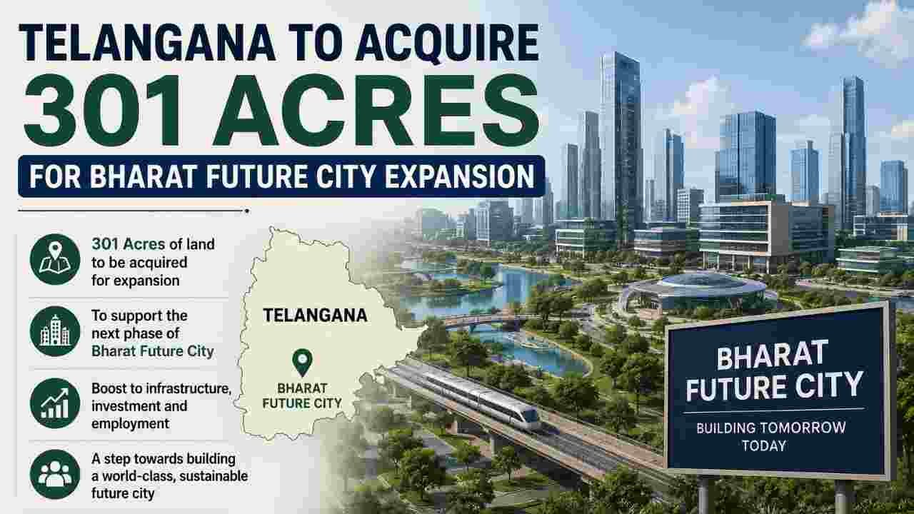 Telangana To Acquire 301 Acres for Bharat Future City Expansion