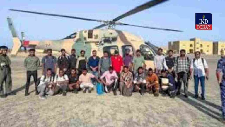 24 Indian Crew Rescued After Missile Attack Near Oman Coast