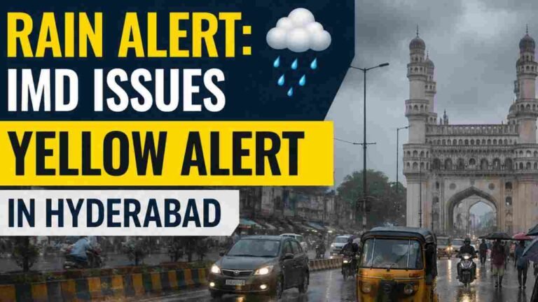 Rain Alert: IMD Issues Yellow Alert In Hyderabad