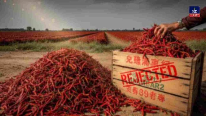 China Rejects Guntur Chilli Containers Over Pesticide Residues
