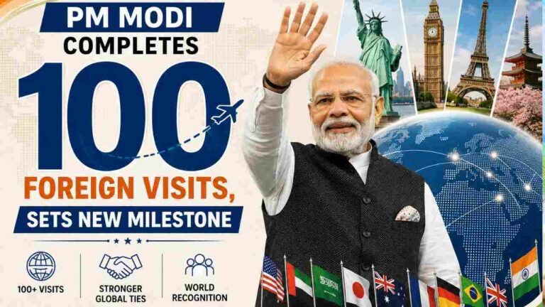 PM Modi Completes 100 Foreign Visits, Sets New Milestone