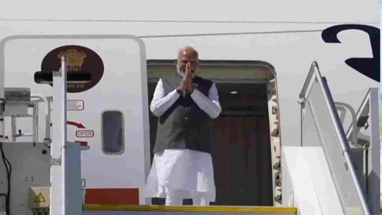 PM Modi Arrives In Geneva En Route To G7 Summit In France