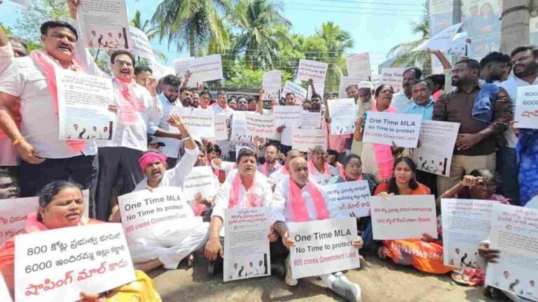 BRS Protests Alleged Encroachment Of Cantonment Government Land