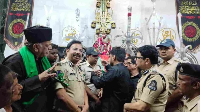 CP Sajjanar Visits Bibi Ka Alam, Reviews Muharram Security