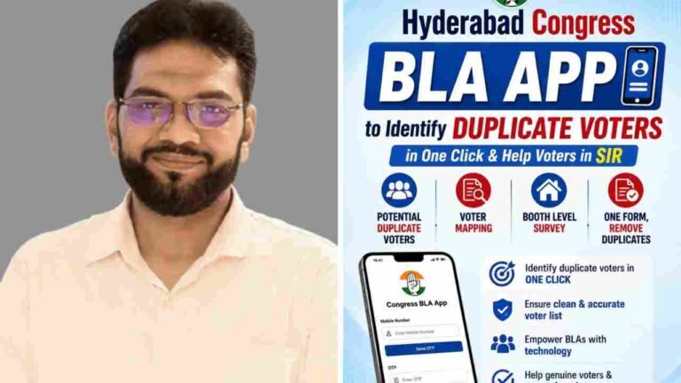Congress BLA App Aims to Detect Duplicate Voters During SIR