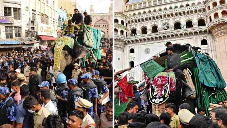 Bibi-ka-Alam Muharram Procession Begins In Hyderabad