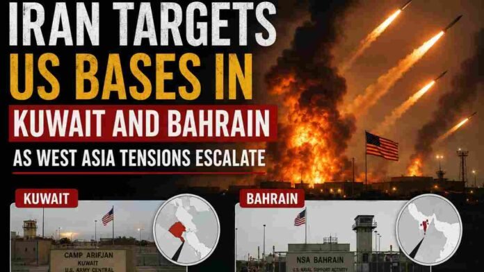 Iran Targets US Bases In Kuwait and Bahrain As West Asia Tensions Escalate
