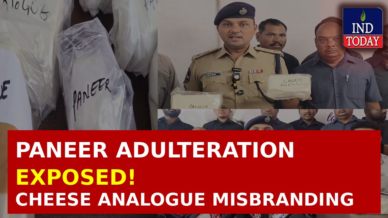 VIDEO | Hyderabad Task Force Seizes 825 Kg of Suspected Adulterated Paneer Products