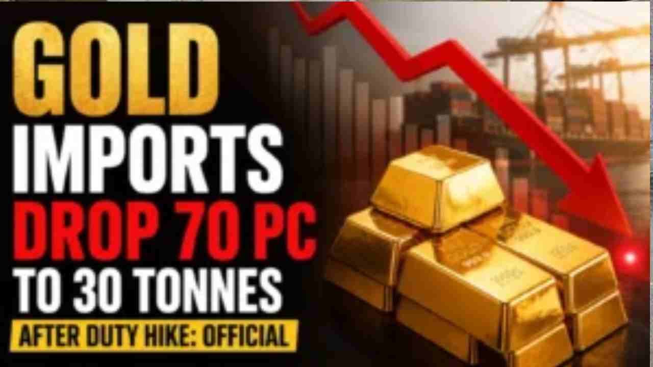 Gold Imports Drop 70 Percent To 30 Tonnes After Duty Hike: Official