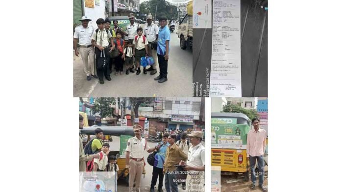 Drunk Auto Driver Caught While Carrying School Children