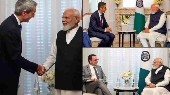 Modi Meets Global CEOs In Paris, Discusses Investment In India