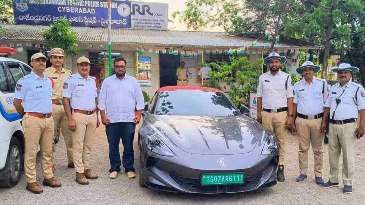 Hyderabad Police Books Man For Allowing Minor Son To Drive Luxury Car On ORR