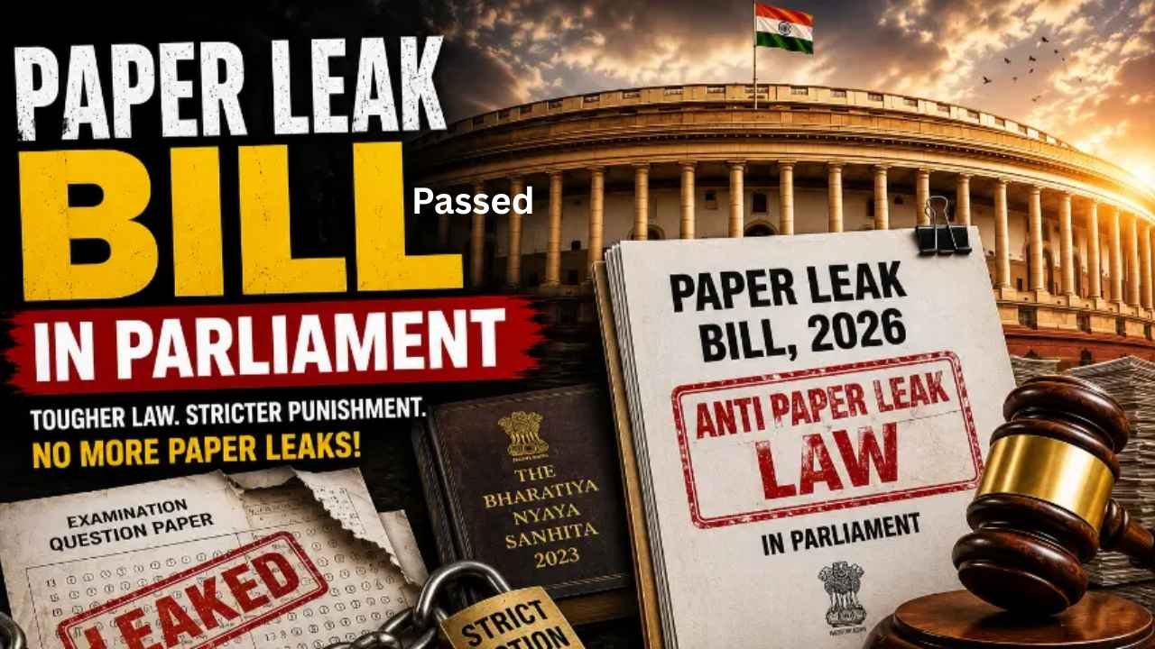 Anti Paper Leak Bill 2026 Passed by Lok Sabha