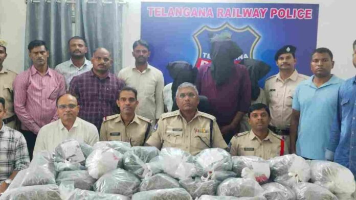 17-Year-Old Held with 41 Kg Ganja at Secunderabad Railway Station