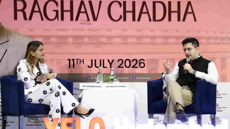Raghav Chadha Calls for India to Become an AI Manufacturer at YFLO Hyderabad Session