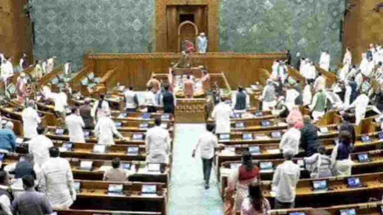 Lok Sabha adjourned twice amid Opposition protests
