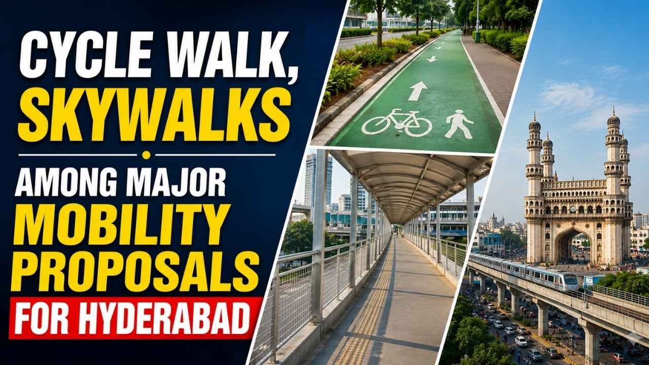 Cycle Walk, Skywalks Among Major Mobility Proposals for Hyderabad