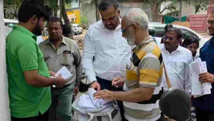 SIR verification in Malakpet: DEO R.V. Karnan Inspects Drive