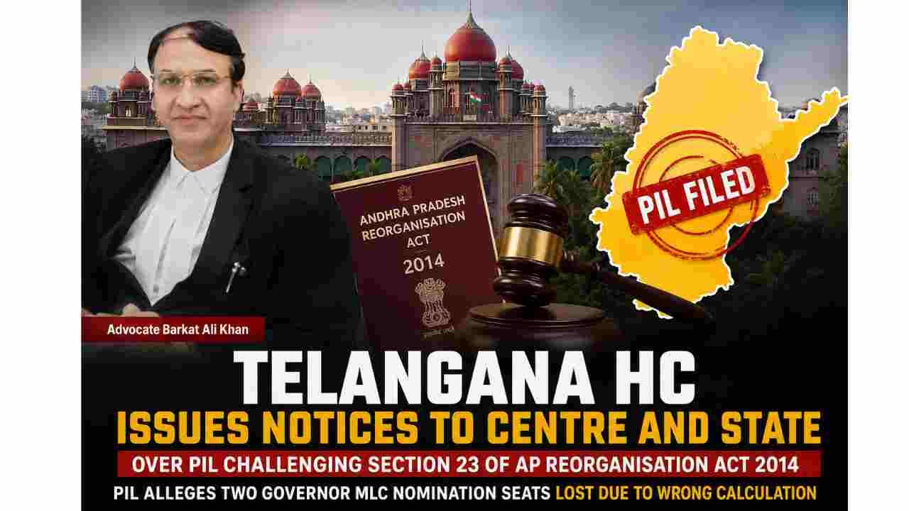 Telangana HC Issues Notices Over Two Governor MLC Seats Row